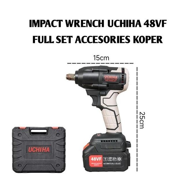 TERBARU - Impact Wrench Mesin Bor Pembuka Baut Roda Mobil Motor UCHIHA