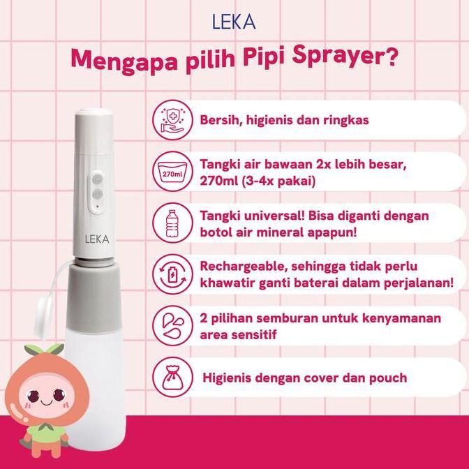 [] LEKA - SP335 Pipi Sprayer - Bidet Portable Toilet Rechargeable