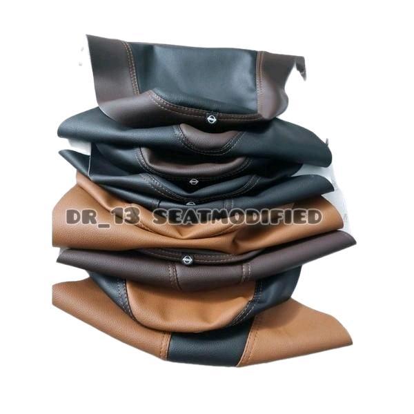 Kulit cover jok motor bahan MBTECH coklat series. - cokelat tua, fino