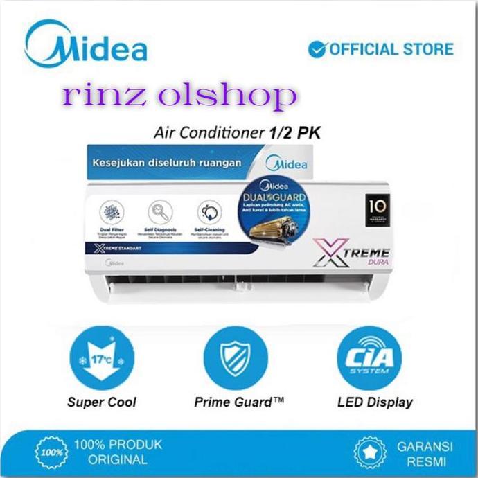 Allthebest- AC 1/2 PK MIDEA MSFC05CRN1 GOLD FIN R32 MSFC 05 CRN1