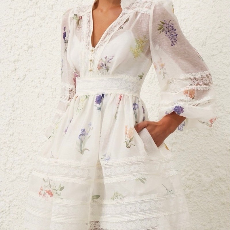 dress floral white zimmer premium bkk