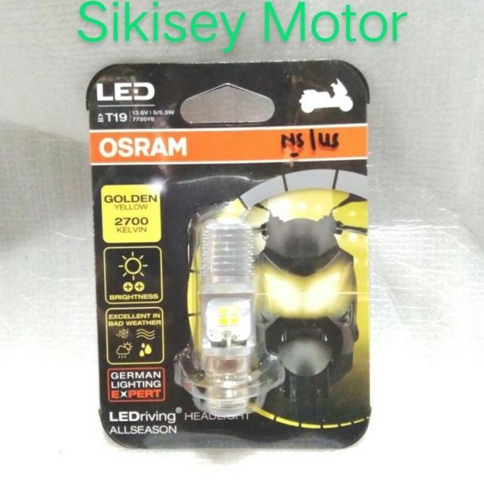 BOLHAM Halogen OSRAM LED T19 AllSeason. Golden Yellow (Sinar Kuning).