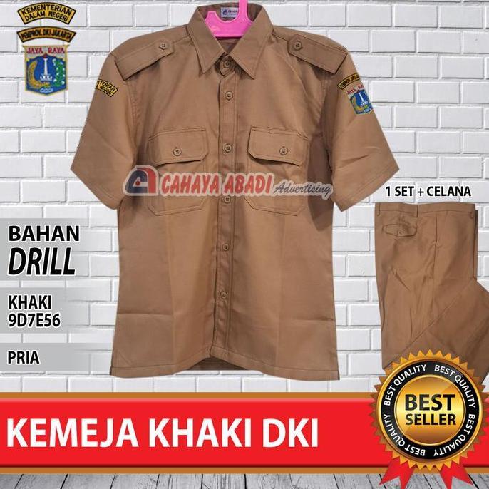 Seragam PEMDA KHAKI PNS DKI Pria Baju PEMDA KHAKI PNS DKI Pria 9D7E56