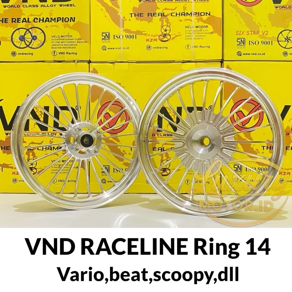 VELG VND RACELINE RING 14 vario 125/150 beat fi scoopy genio spacy mio sporty j smile mio m3 gear xe