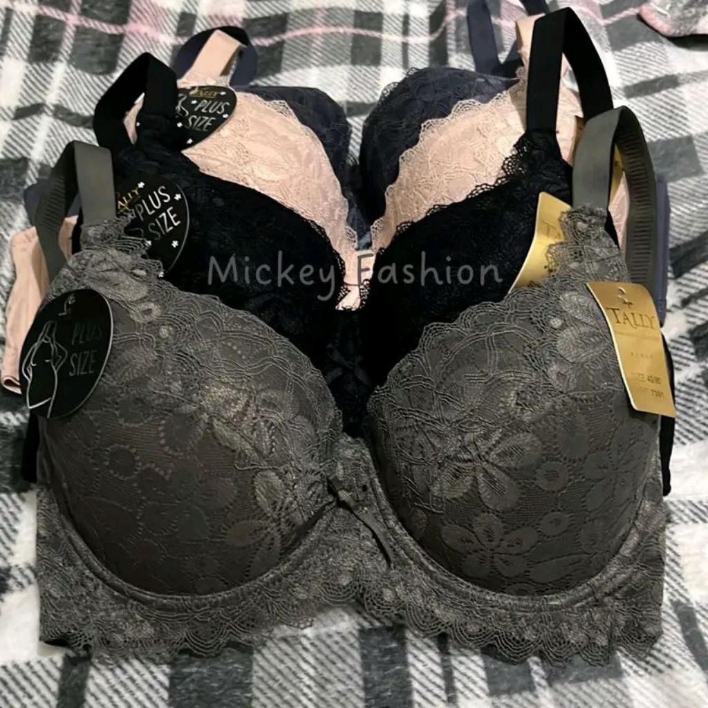 1pcs Bra Tally Kait 6 Kawat Busa Tipis Renda Cup D Jumbo Tally 7391 7392
