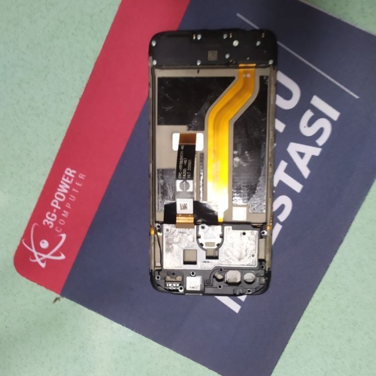 Lcd Oppo A12 + frame+ mesin bawah minus no touch tapi layar nyala