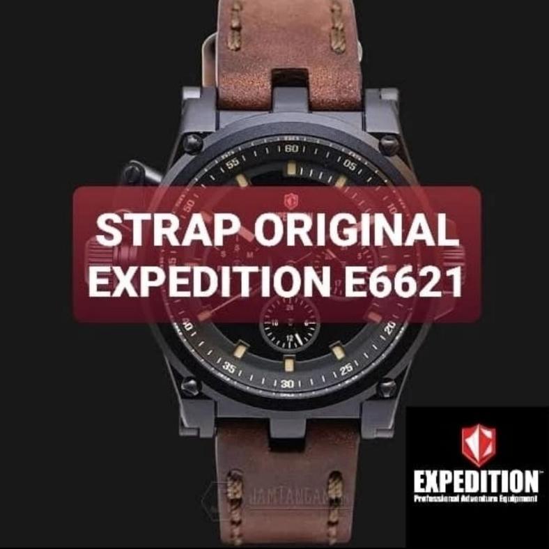 TALI JAM STRAP JAM KULIT JAM TANGAN EXPEDITION ORIGINAL E6621 E 6621 Diskon