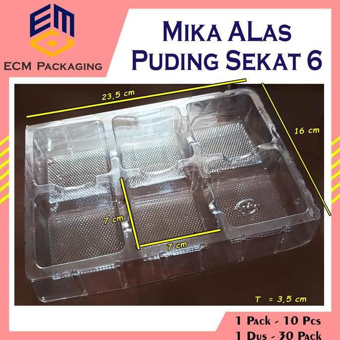 (Good) 10PCS MIKA ALAS PUDING SEKAT 6 | MIKA ALAS SEKAT 6