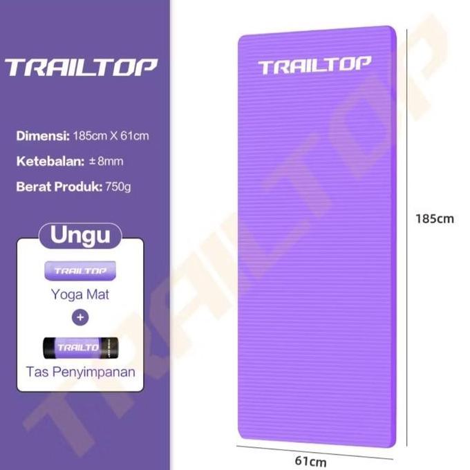 Matras Olahraga Trailtop Matras Yoga Matras Olahraga Tebal Matras Olahraga Karpet Olahraga Karpet Yo