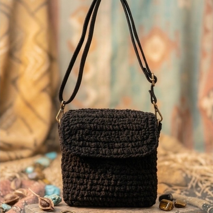 Tas Rajut Pria Selempang BlackCraft