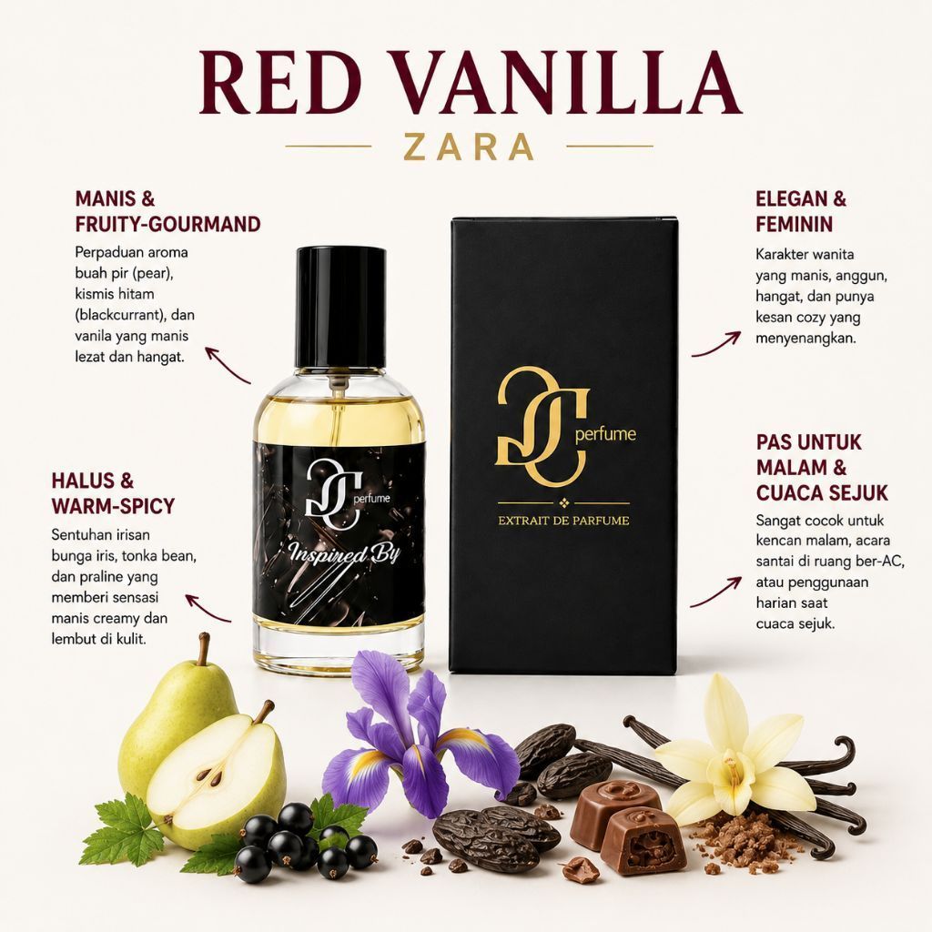 RED VANILLA ZARA parfum Wanita - Dc perfume