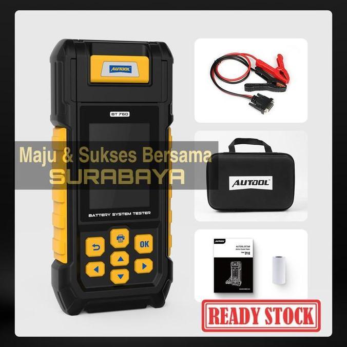 HARGA DISC - AUTOOL BT760 BT-760 6-30V Battery Tester Analyzer Baterai Aki Printer