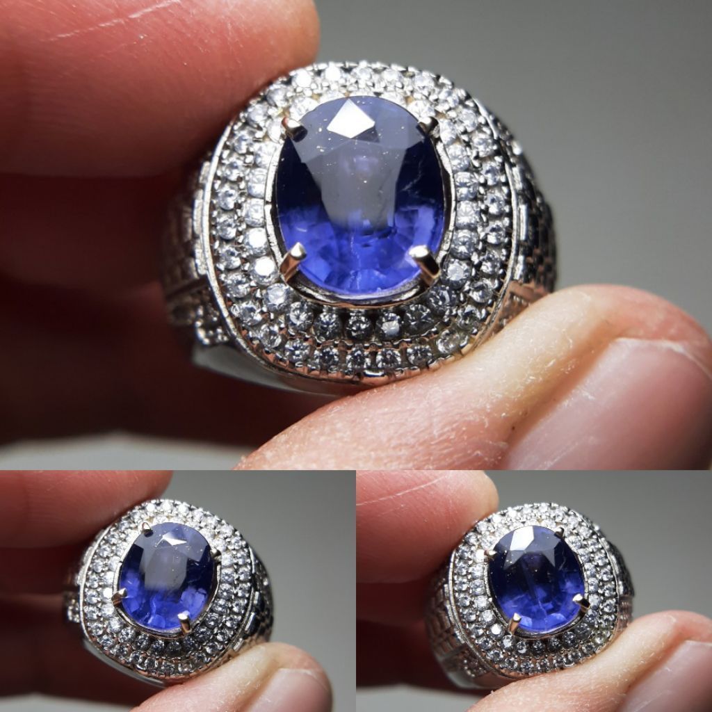 Natural Iolite Atau Biasa Disebut Safir Air Warna Biru Keunguan Mirip Tanzanite Warnanya Bukan Ruby 
