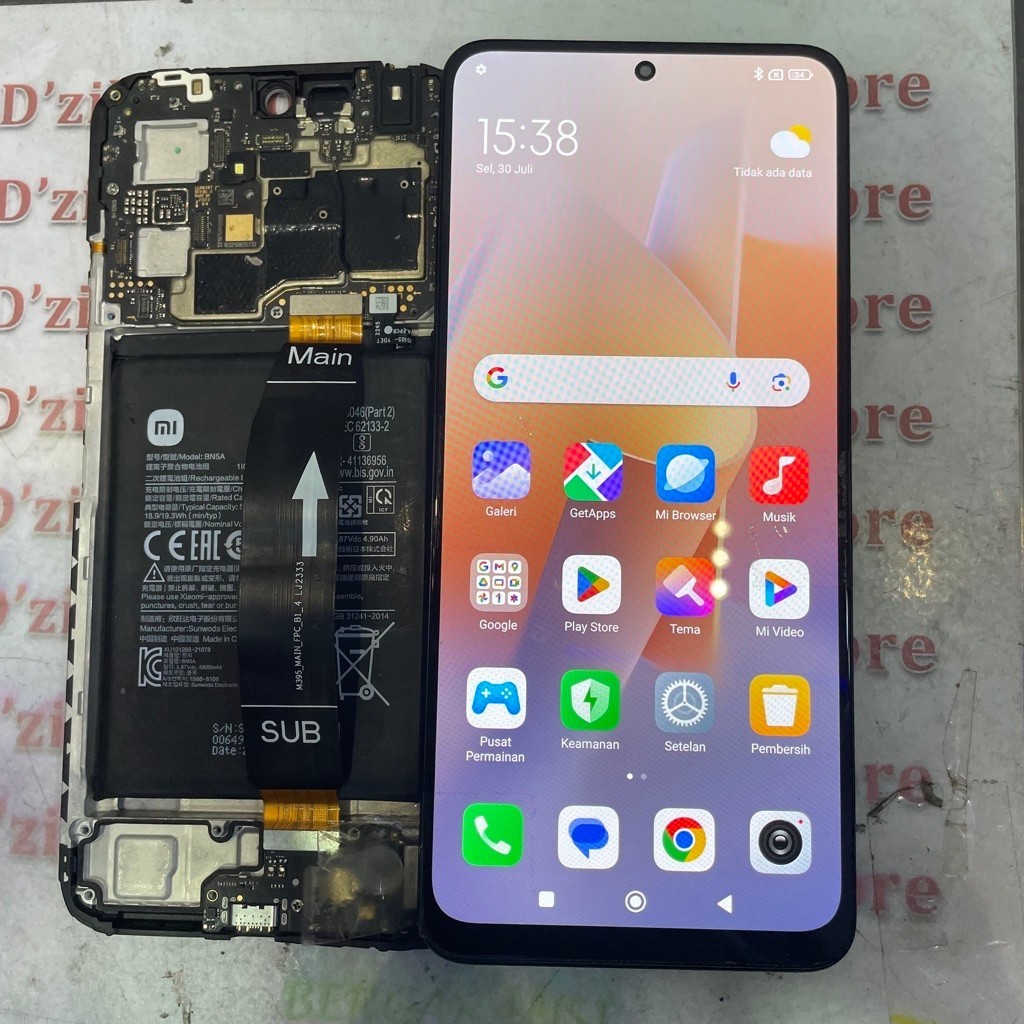 LCD XIAOMI REDMI NOTE 12 5G / POCO X5 5G ORIGINAL COPOTAN