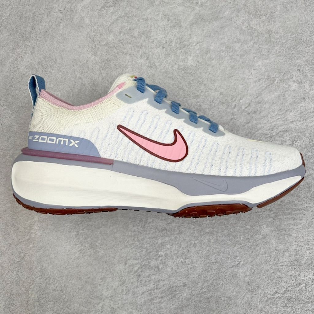 ZoomX Invincible Run Blue Whisper Soft Pink