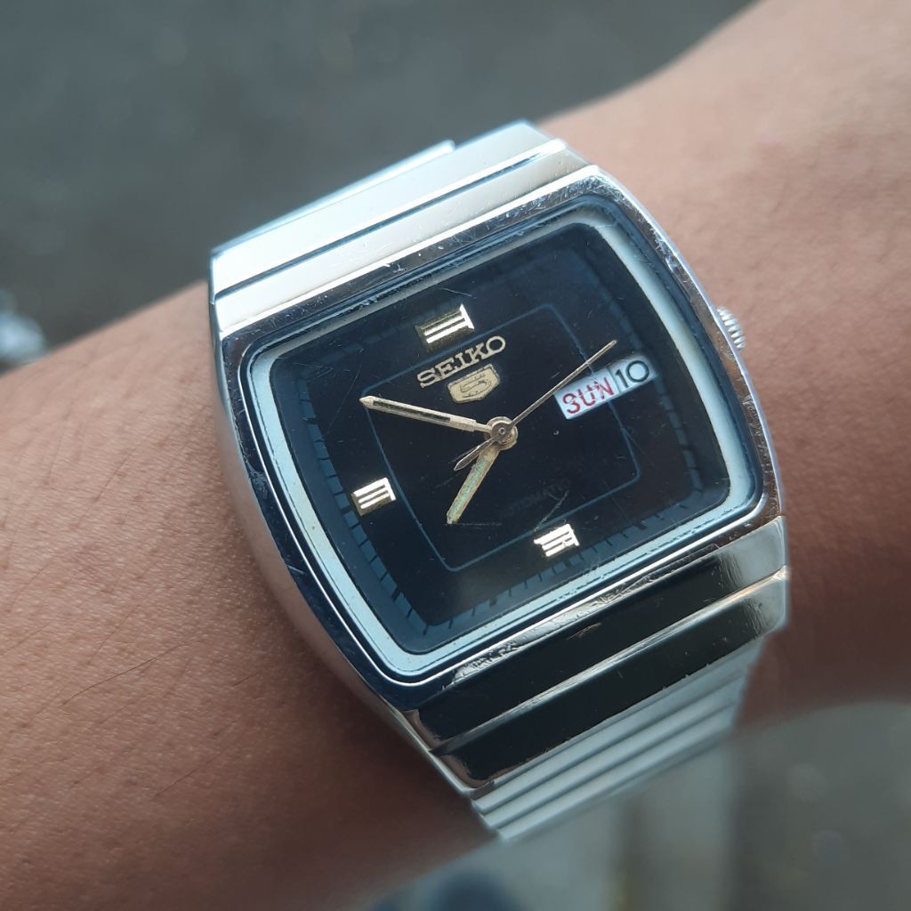 Jam Tangan Seiko 5 6309 Kotak Shape TV Automatic Original