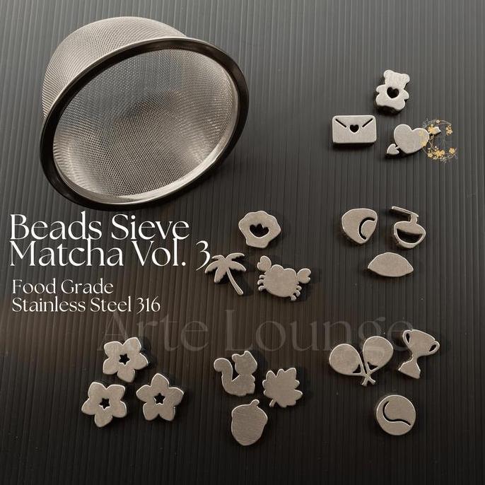 Matcha Beads Sieve Stainless 316 Saringan Bubuk Matcha Stainless Steel Balls Matcha Ring Sieve Powde