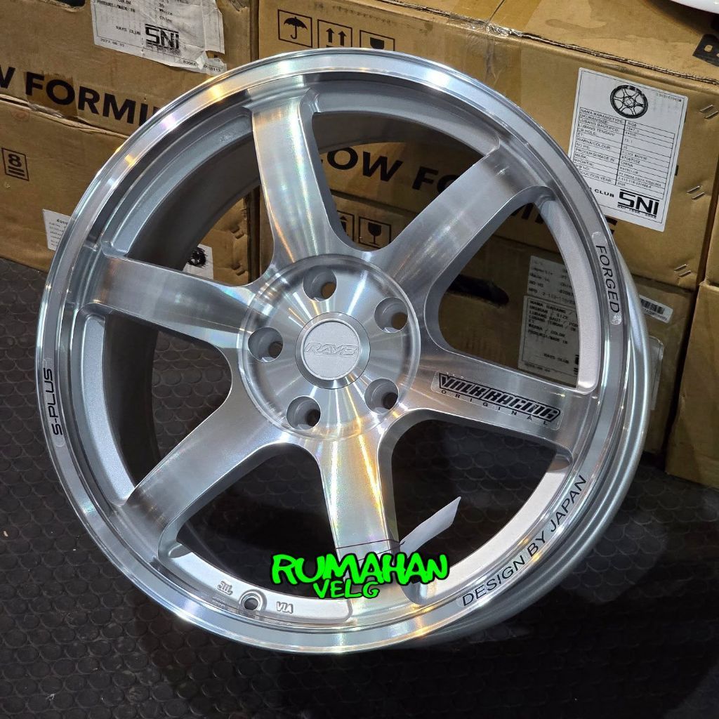 velg racing r18 TE37 SAGA PLUS DENGAN lebar 8,5 pcd 5X114,3 velg mobil ring 18 pnp untuk Innova rebo