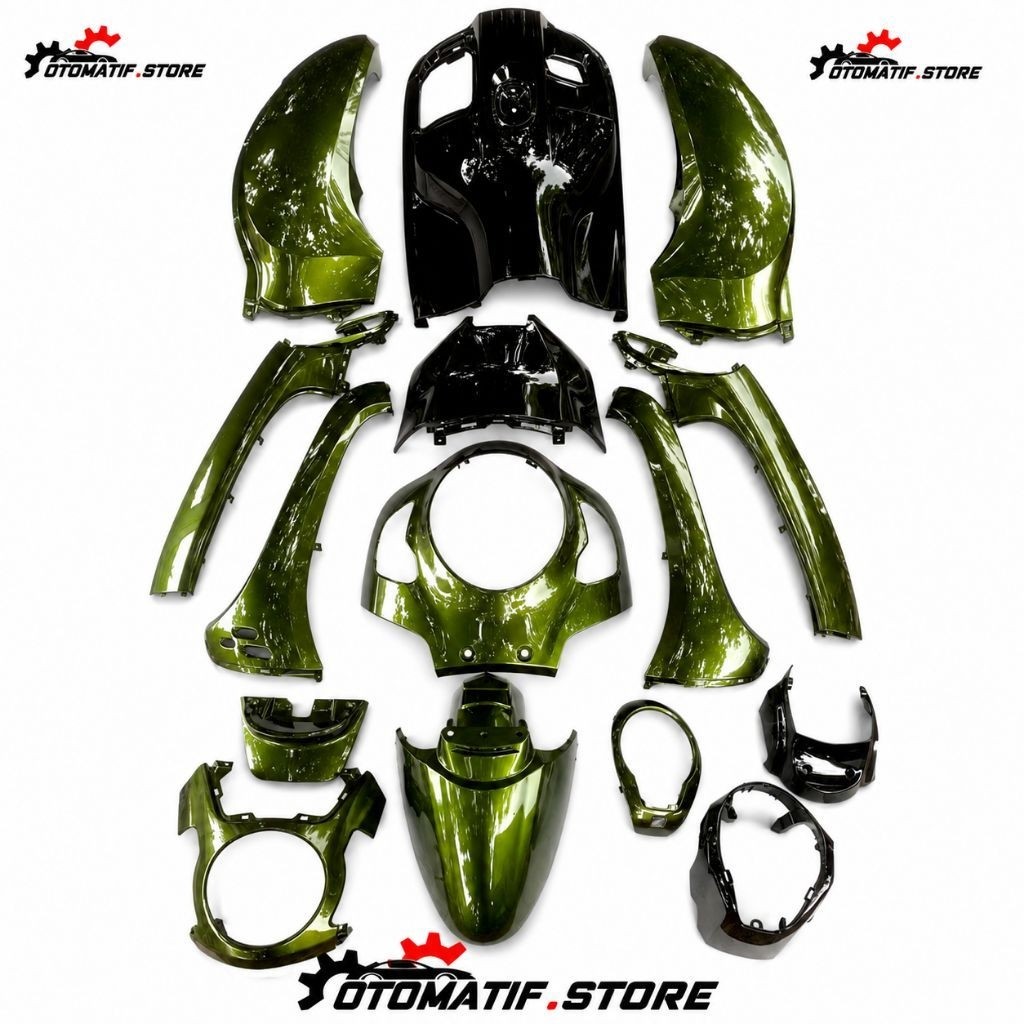cover fullset full bodi body scopy scoopy k2f new 2021 2022 2023 repaint hijau metalic