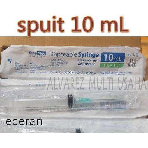 Spuit 10 Ml / Spuit 10Cc / Syringe 10 Ml Steril Disposable / Suntikan