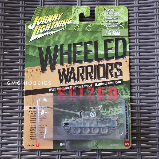 JOHNNY LIGHTNING WHEELED WARRIORS WWII GERMAN PANTHER G TANK DIECAST