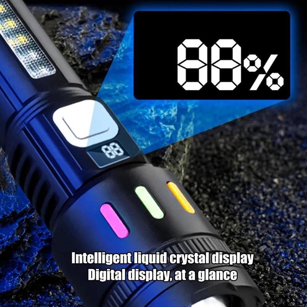 High Power LED Senter Swat Police Terbaik / Senter Led Rechargeable / Senter Cas Usb Zoom Jarak Jauh
