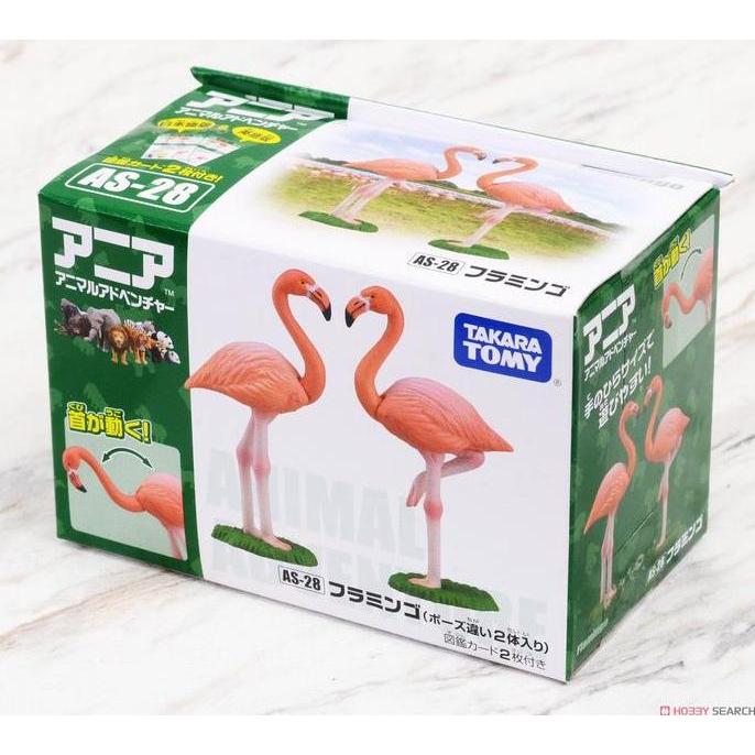 TAKARA TOMY Ania AS-28 Flamingo Action Figure Binatang Hewan