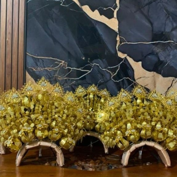 Suntung Beringin Merak elegant gold silver