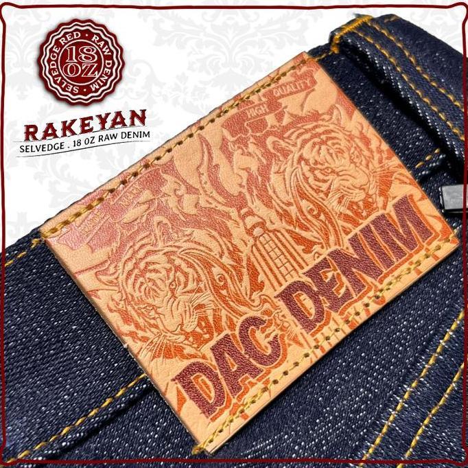 DAC DENIM RAKEYAN Selvedge 18oz Raw Denim Sanforized Regular Fit RopeDye Indigo