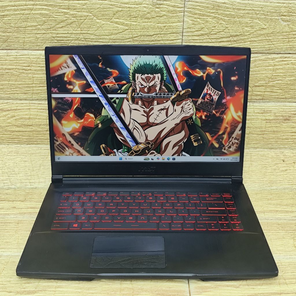 Laptop 2ND MSI GF63 Thin 10SCSR CORE I7-10750H RAM 8GB SSD 512GB  GTX 1650 TI