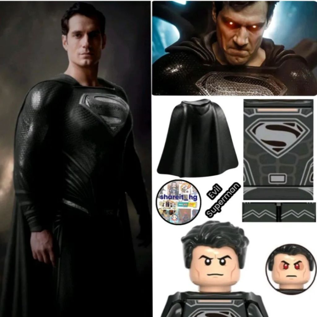 Action figure mini, Evil Superman (black Superman)


