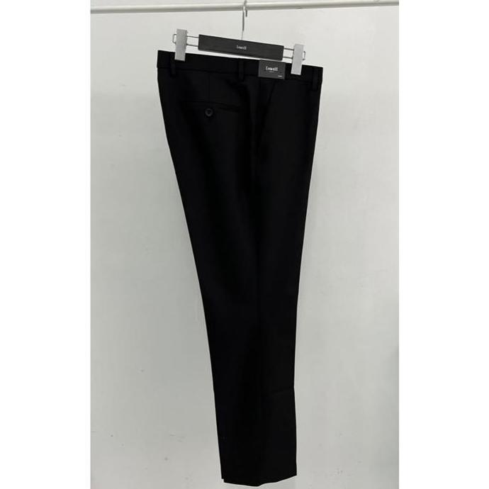 LAWELL KYLE Celana Formal Pria Slim Fit Black Navy Polyester Premium Celana Kerja Kantor