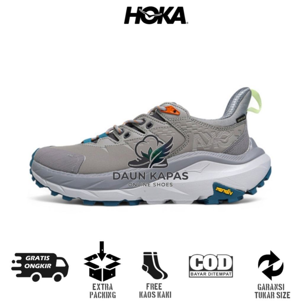 HOKA ONE ONE KAHA 2 LOW GORETEX GREY PERFECT QUALITY