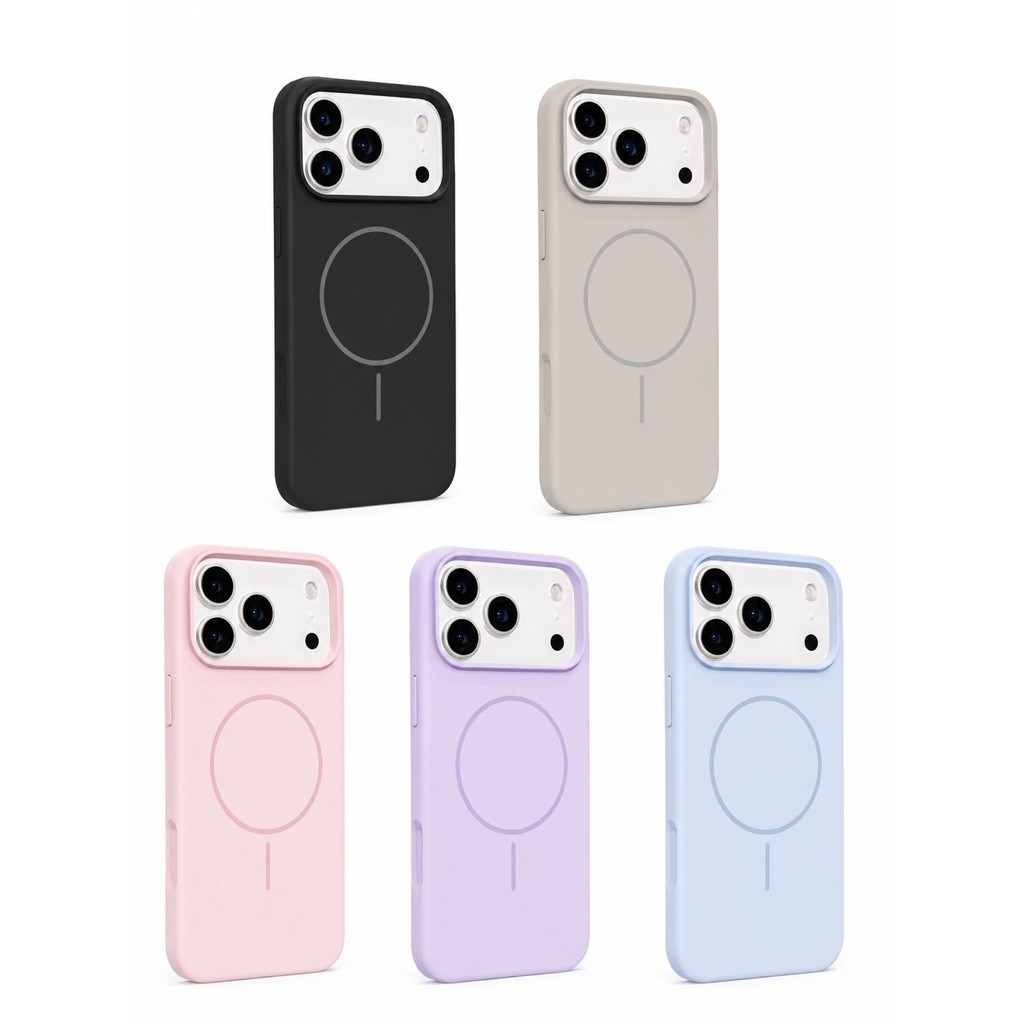SOLID LIQUID SILICONE MAGNETIC MAGSAFE CASE FOR IPHONE 13 14 15 16 PLUS 17 PRO MAX AIR