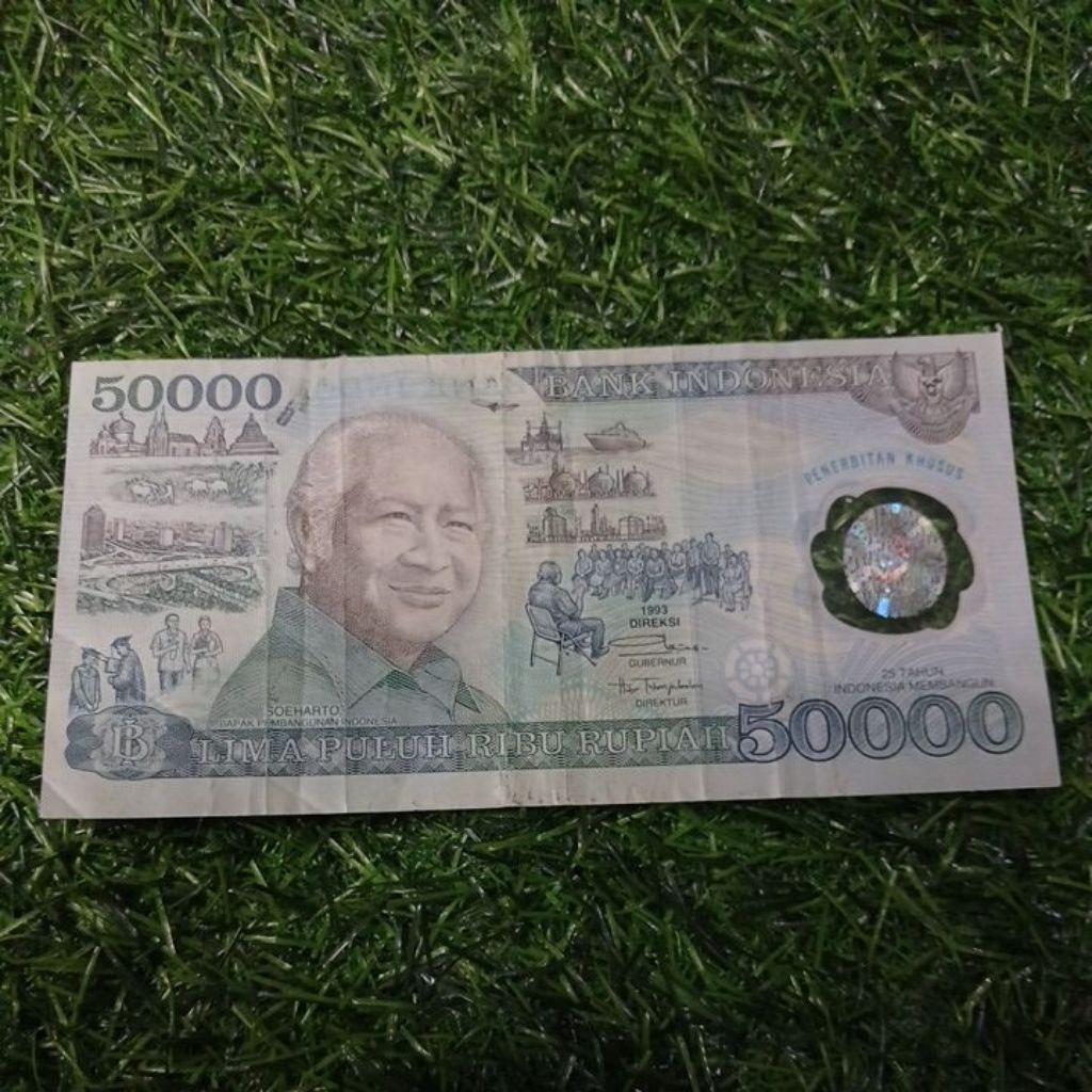 Uang kuno 50 ribu polimer