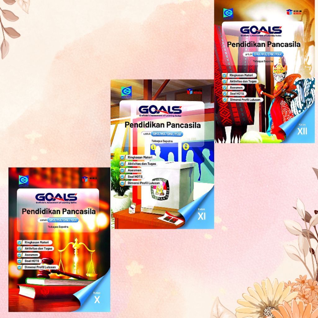 Buku Goals PPKN SMA/MA/SMK kelas 10,11,12 Kurikulum Merdeka Grafindo