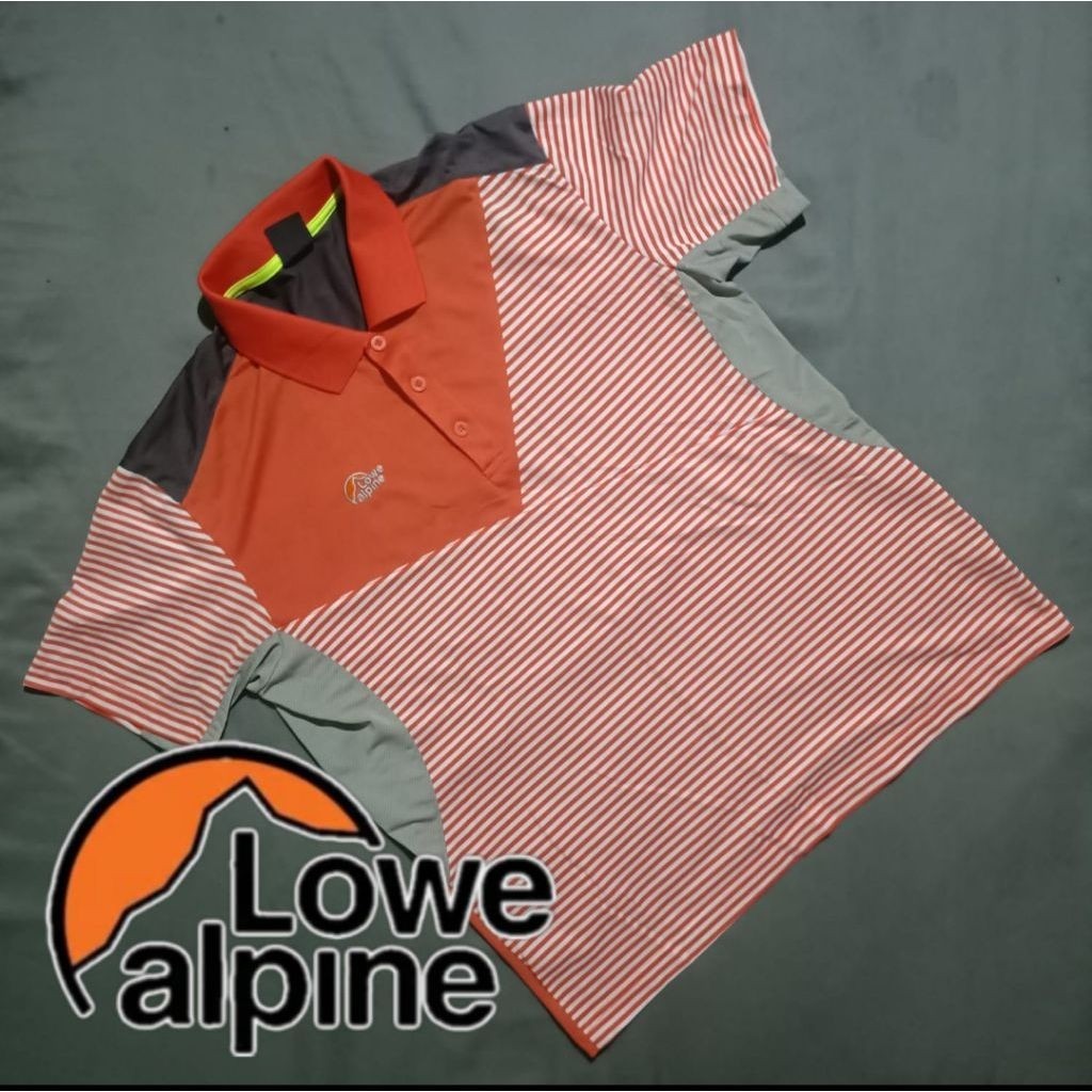 LOWE ALPINE kaos polo pendek salur outdoor second brand