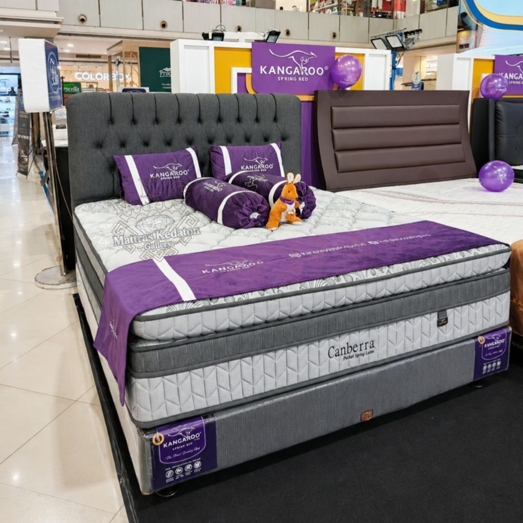 Kangaroo Canberra Pocket Latex 42 Cm Springbed Premium – Kasur Latex Pengiriman Lampung