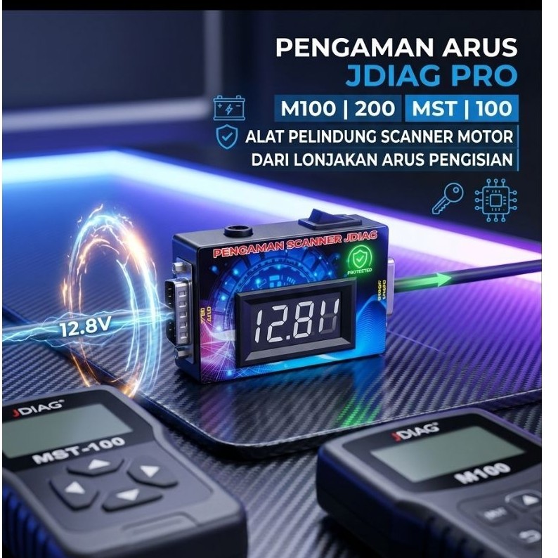 Pengaman JDiag Pro M100 M200 MST 100 Melindungi Scanner Motor dari Lonjakan Arus