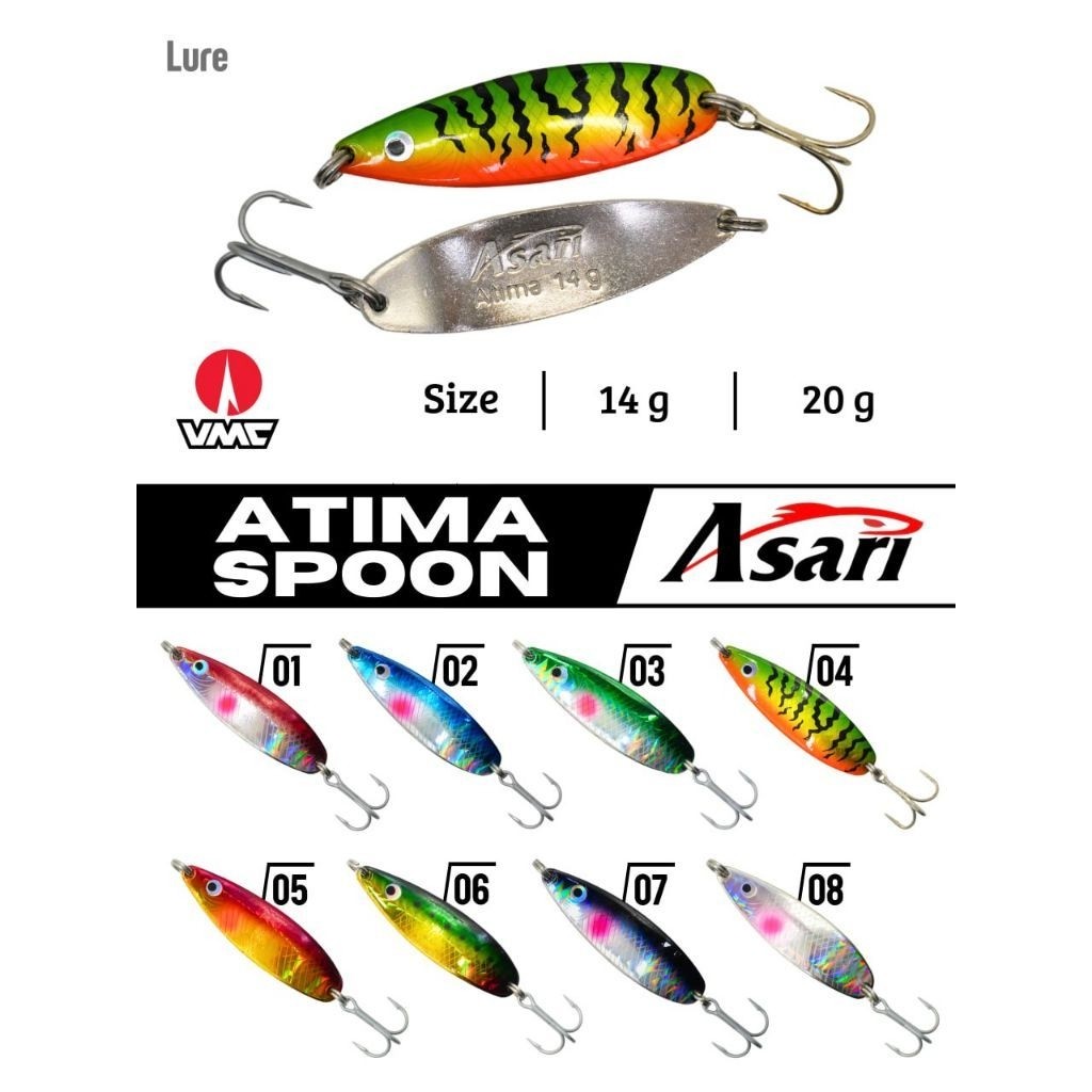 UMPAN SPOON ASARI ATIMA 14 & 20 gram