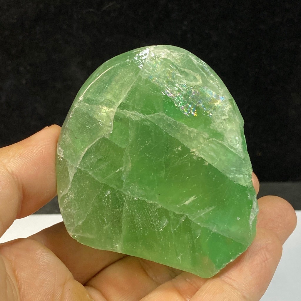 201Gr Natural Fluorite Crystal - Green Fluorite Rough Gems Collection