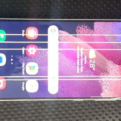 LCD Samsung S21FE Original Copotan Minus Garis