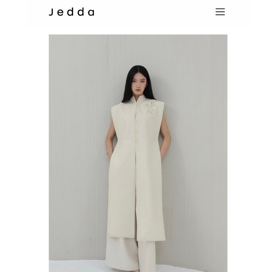 Jedda Rua Long Outer Appron (Sesame)
