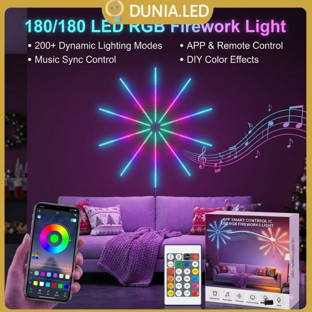 Lampu LED STRIP MODEL KEMBANG API / LED STRIP LIGHT FIREWORK