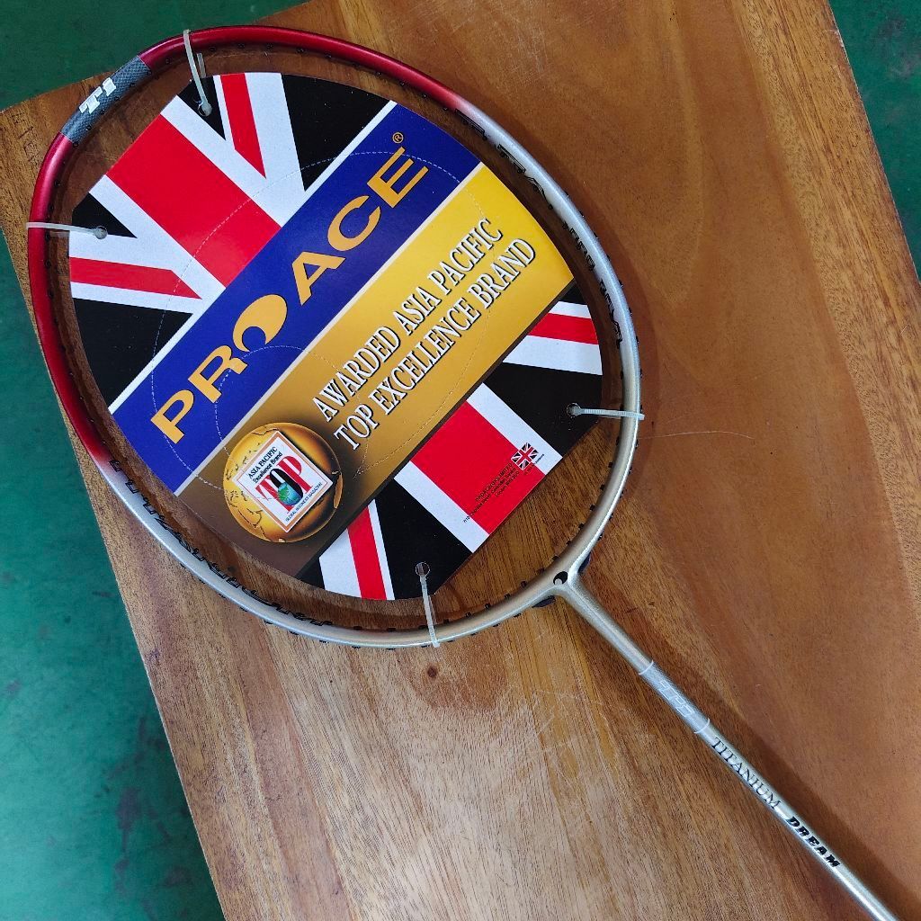 Raket Badminton Pro Ace Titanium Dream 5U G5 30LBS Original