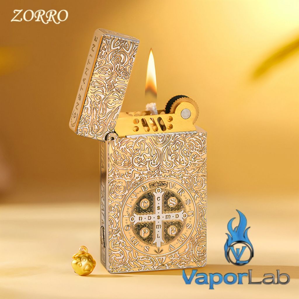 korek api minyak sumbu kapas zorro 799 original brass ada denting vintage oil classic lighter slim f