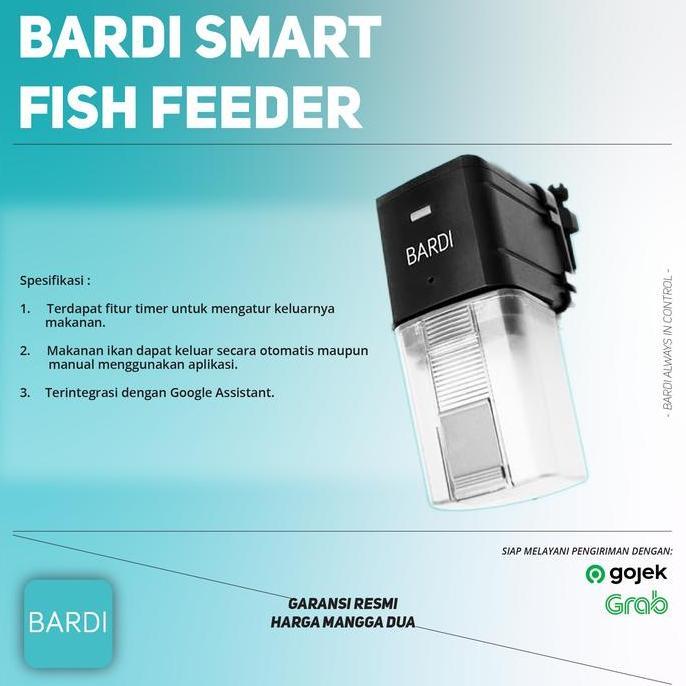 Animals- Bardi Smart Fish Feeder Pakan Ikan Iot Home Auto Alexa Google Home