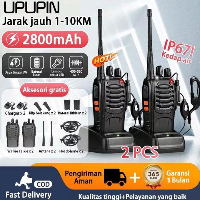 ht baofeng 888s jarak 10km maximal, uhf cocok untuk lapangan Antena Wifi