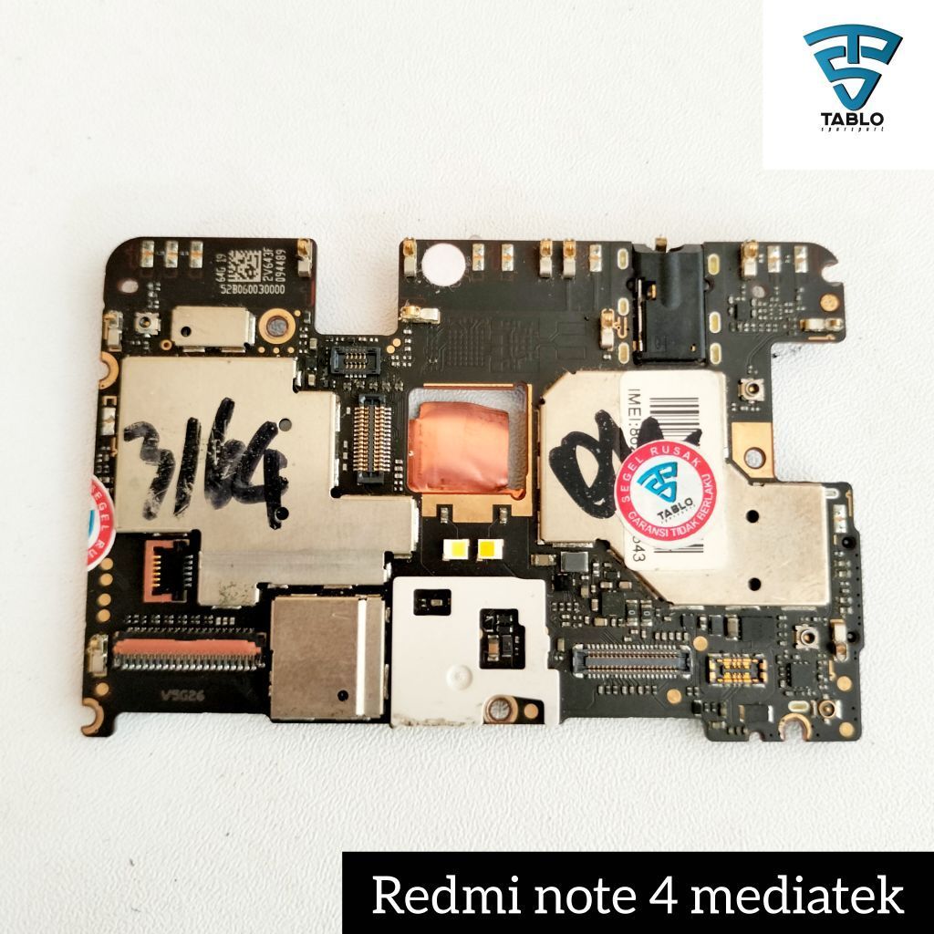 Mesin Xiaomi Redmi Note 4 Mediatek Socket Besar Mentok logo