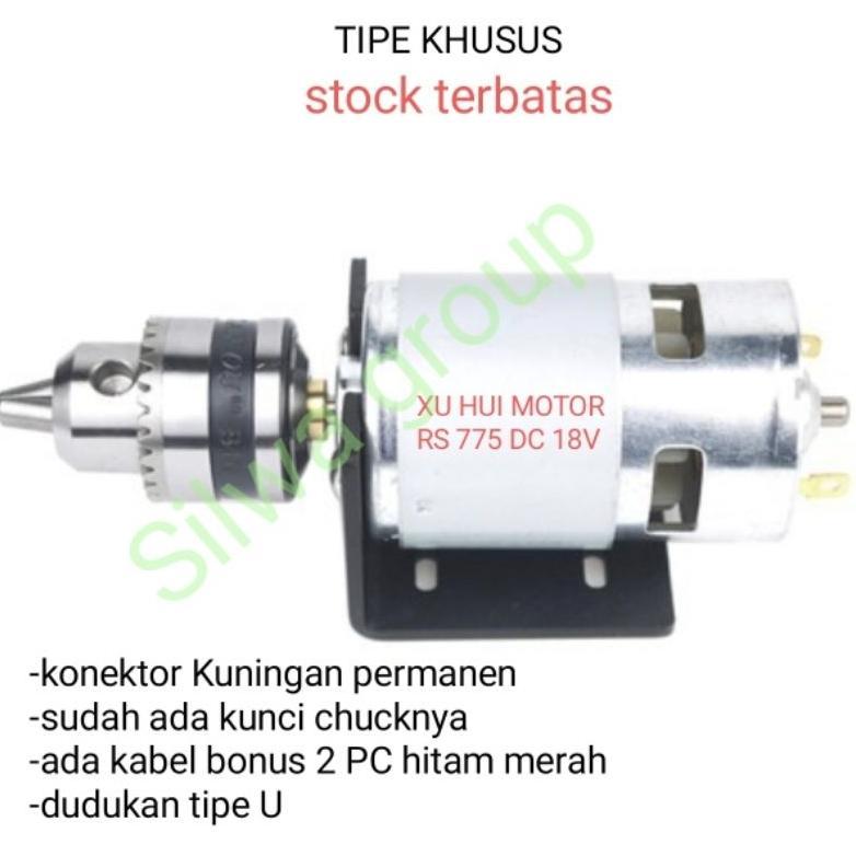 Mini DIY bor bubut mini  dinamo DC 775 mata bor 0,6-6,5mm